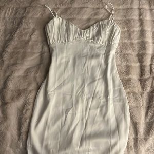 NWT MESHKI WHITE BODYCON MINI DRESS